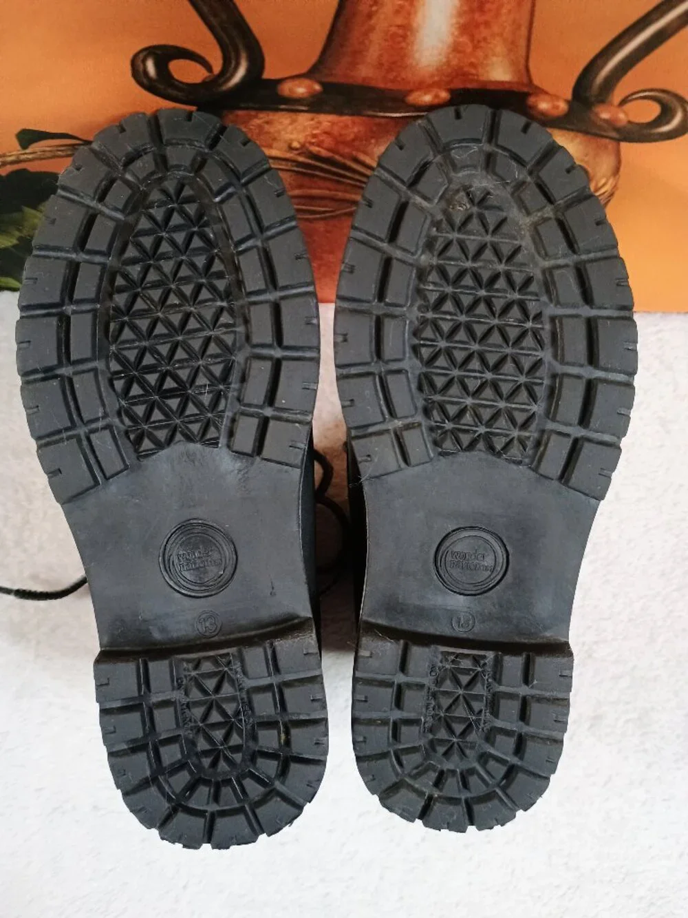 EUC Kids Wonder Nation Sz 13 Black Youth Utility Work Boots Rugged Outdoor Lace